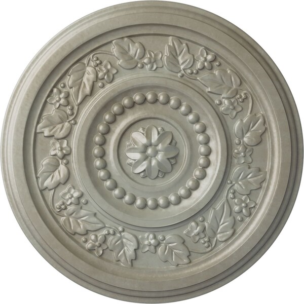 Ekena Millwork Marseille Ceiling Medallion (Fits Canopies up to 4 1/4"), Hand-Painted Flash Gold, 16 1/8"OD x 5/8"P CM16MAFLS - main
